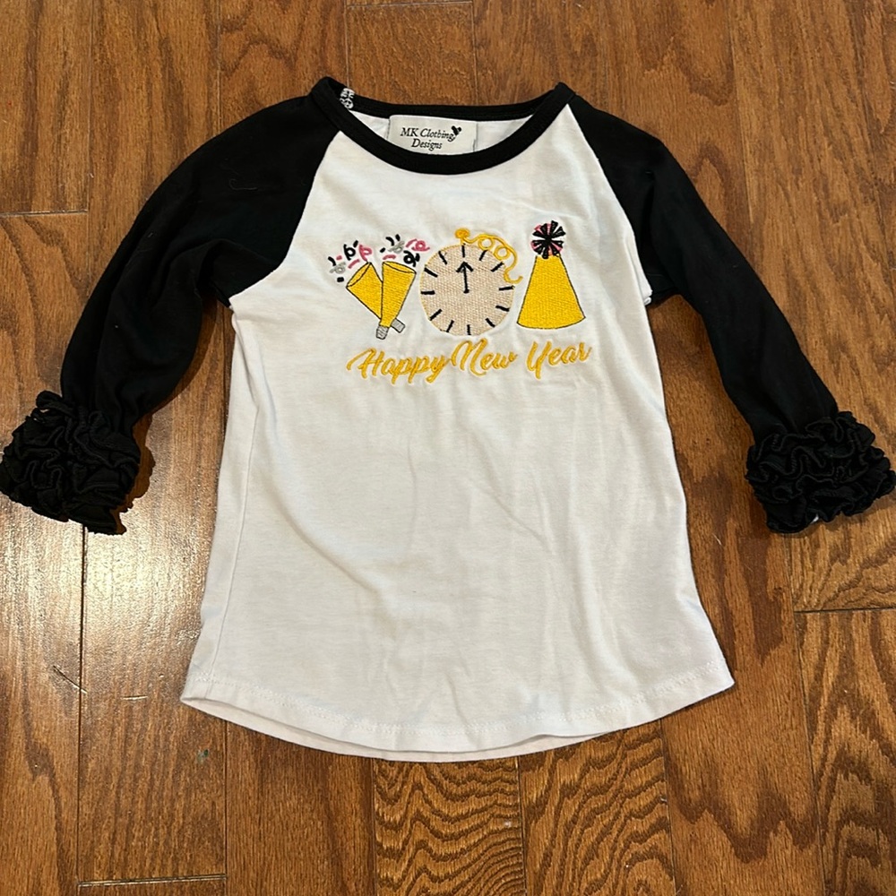Magic Kingdom Boutique New Year’s Shirt. Size 2T. EUC.